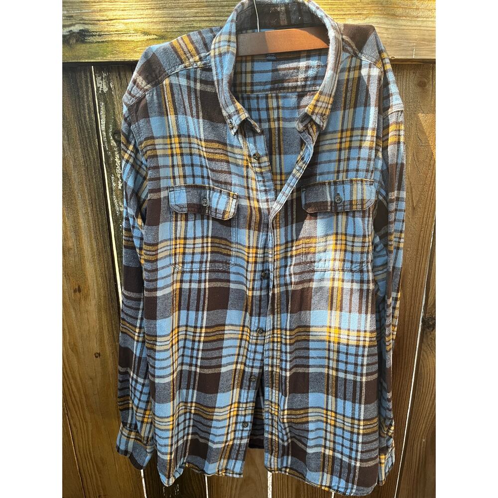Mens Plaid Flannel Shirt Brand George Mens size XL